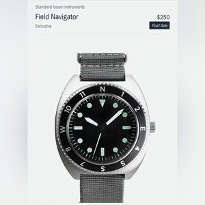 Standard Issue Instruments Field Navigator Watch EUC